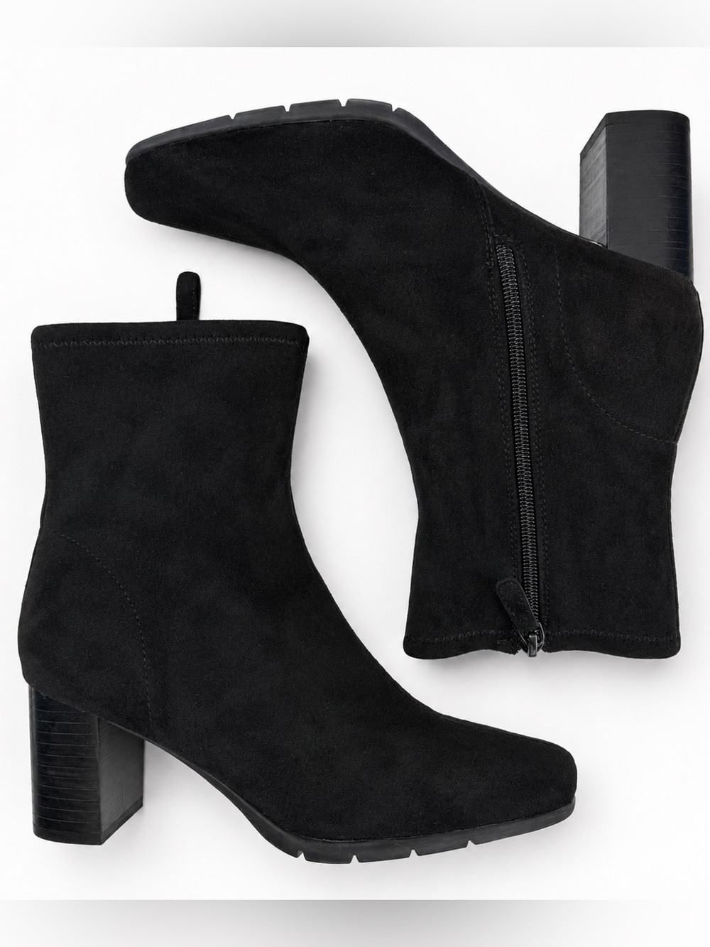 Naturalizer Black Block Heel Ankle Booties – Women’s Size 7